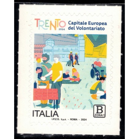 ITALIA 2024 Trento Capitale Europea del Volontariato MNH**