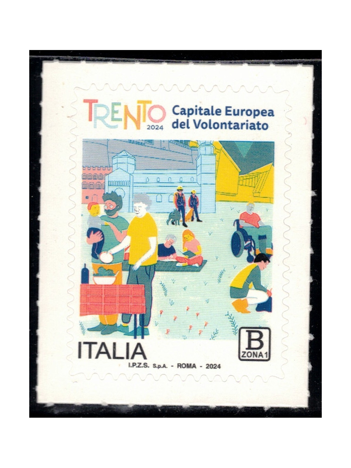 ITALIA 2024 Trento Capitale Europea del Volontariato MNH**
