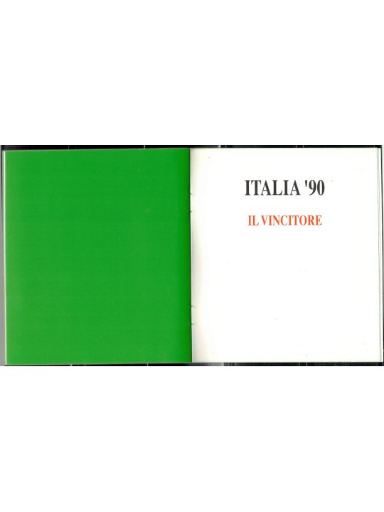 1990 Folder Libretto Le Poste Italiane Scendono in Campo Italia'90