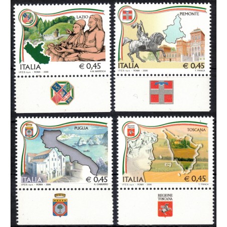 ITALY 2006 Regions of Italy (with appendix) 4v MNH**