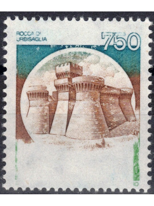 ITALIA 1980 Castelli L.750 Varietà MNH**