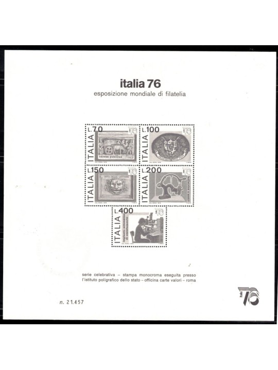 ITALY 1976 Expo 76 Advertising Leaflet MNH**
