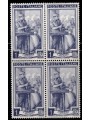 ITALY 1950 Italy at work L.1 in block of four MNH**