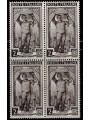 ITALIA 1950 Italia al lavoro L.2 in quartina MNH**