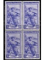 ITALIA 1950 Italia al lavoro L.20 in quartina MNH**