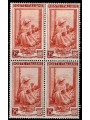 ITALIA 1950 Italia al lavoro L.25 in quartina MNH**