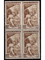 ITALY 1950 Italy at work L.40 in block of four MNH**