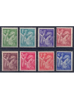 FRANCE 1944 Iris (changed colors) 8v MNH**