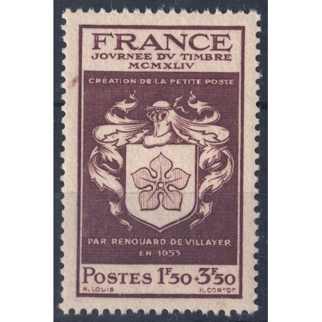 FRANCIA 1944 Giornata del francobollo MNH**