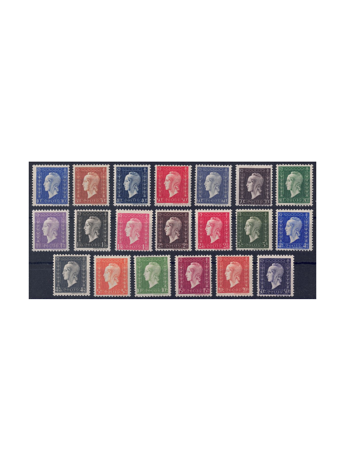 FRANCIA 1945 Marianna di Dulac 20v MNH**