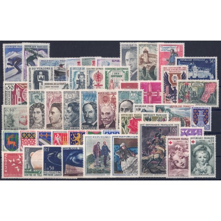 FRANCE 1962 Complete vintage 49v MNH**