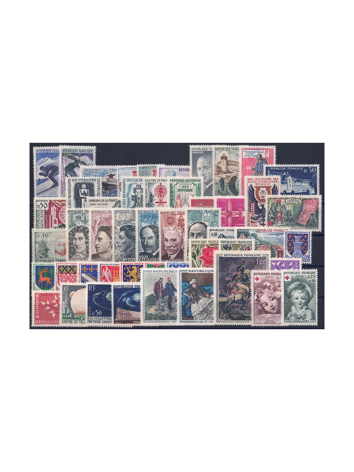 FRANCE 1962 Complete vintage 49v MNH**