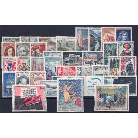 FRANCE 1965 Complete Year 34v MNH**