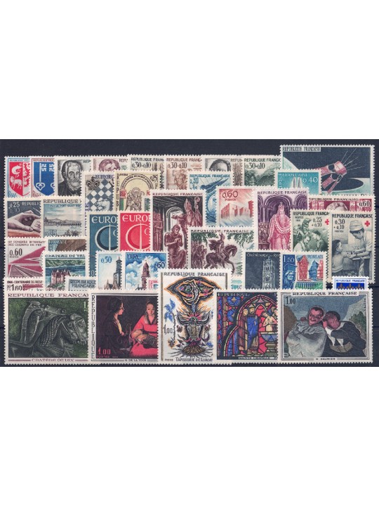 FRANCE 1966 Complete Year 43v MNH**