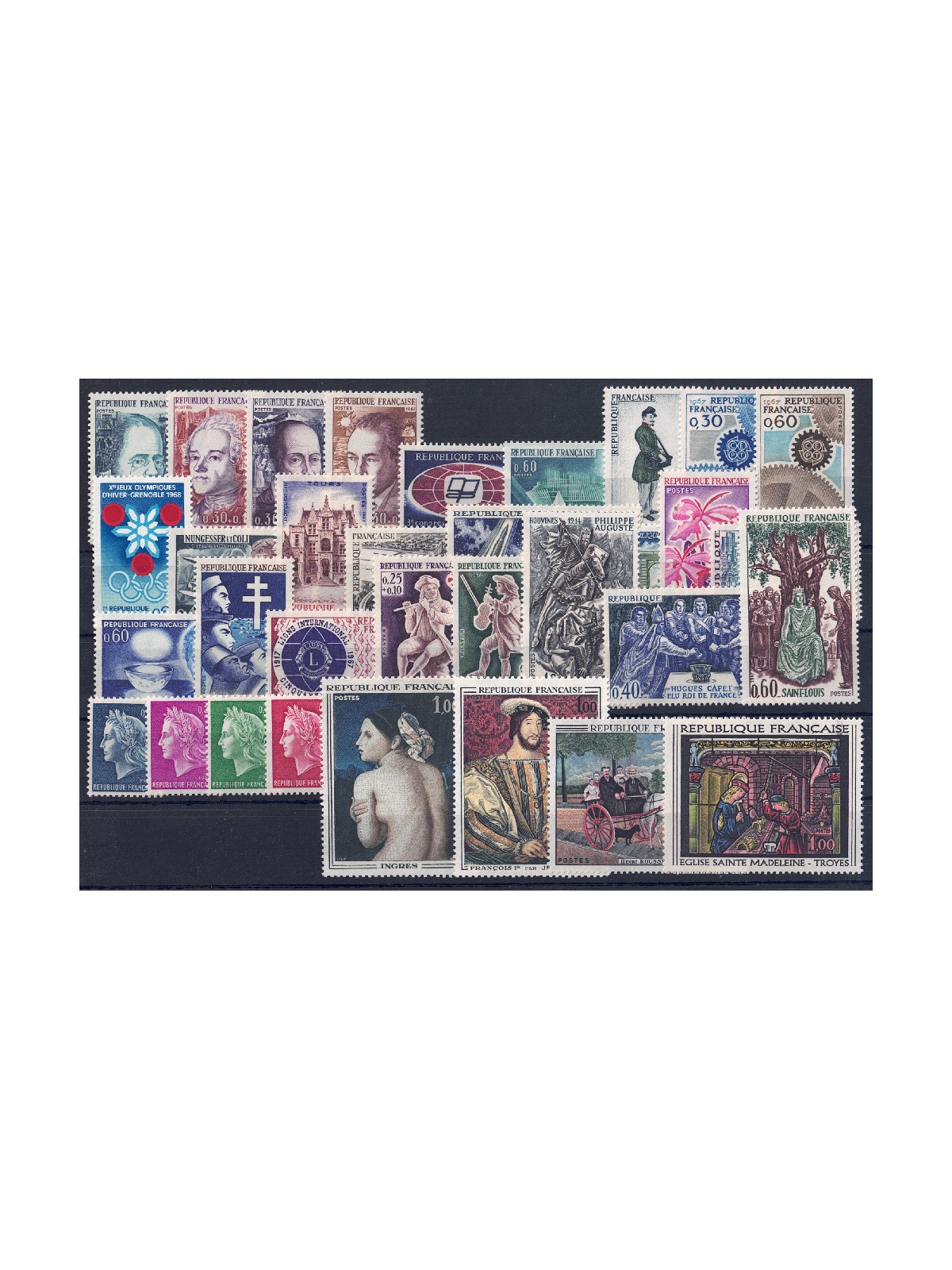 FRANCE 1967 Complete vintage 33v MNH**