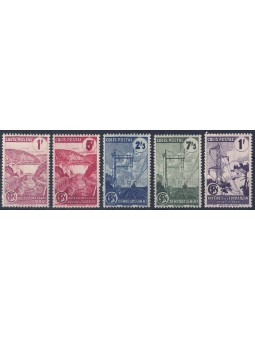 FRANCIA 1944/45 Elettrificazione delle Ferrovie (Pacchi Postali) 5v MNH**