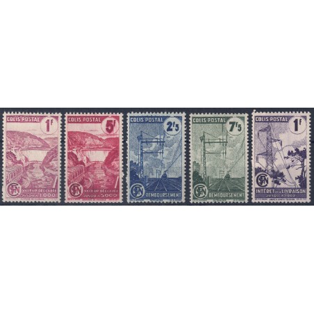 FRANCE 1944/45 Electrification of the Railways (Postal Parcels) 5v MNH**