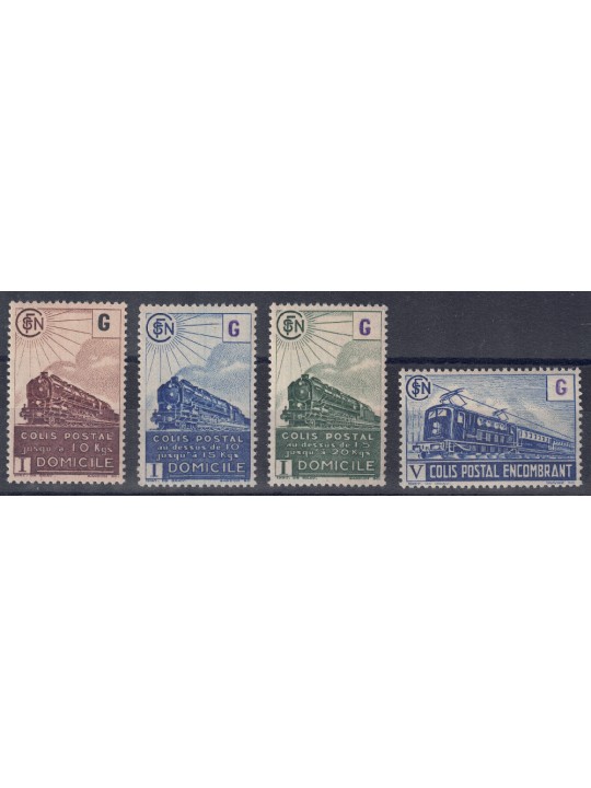 FRANCIA 1945 Pacchi Postali (G al posto del valore) 4v MNH**
