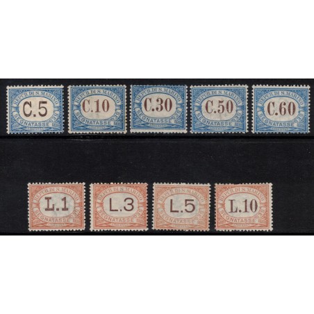 SAN MARINO 1925 Postage due 9v MH*
