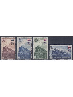 FRANCIA 1945 Pacchi Postali del 1943/44 con nuovo valore 4v MNH**