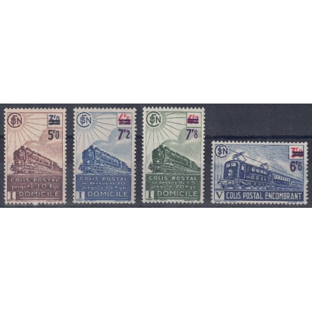 FRANCIA 1945 Pacchi Postali del 1943/44 con nuovo valore 4v MNH**
