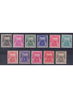 FRANCE 1943/46 Postage Due (Sheaves of Wheat) 11v MNH**
