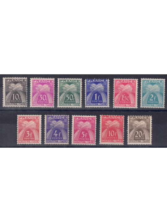 FRANCIA 1943/46 Segnatasse (Covoni di grano) 11v MNH**