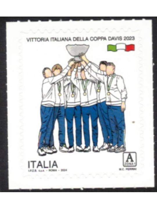 ITALIA 2024 Vittoria italiana della Coppa Davis MNH**