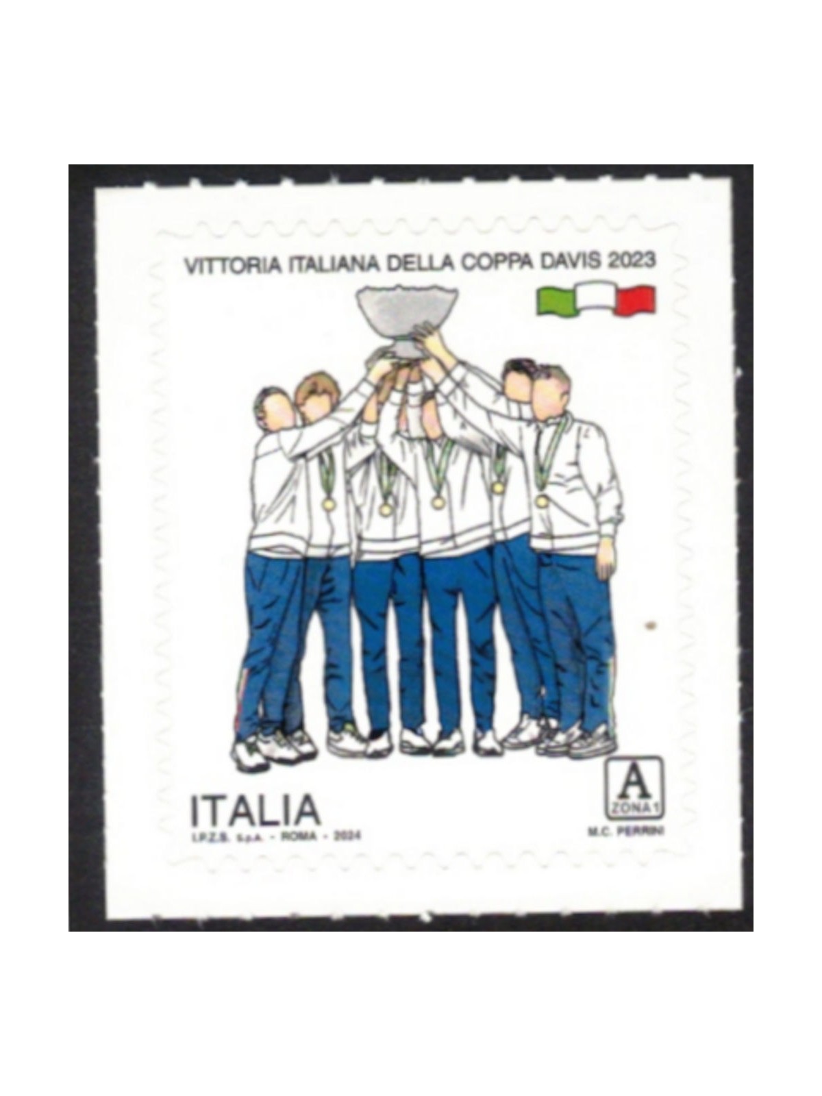 ITALIA 2024 Vittoria italiana della Coppa Davis MNH**