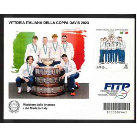 ITALY 2024 Italian victory in the 2023 Davis Cup s/s MNH**