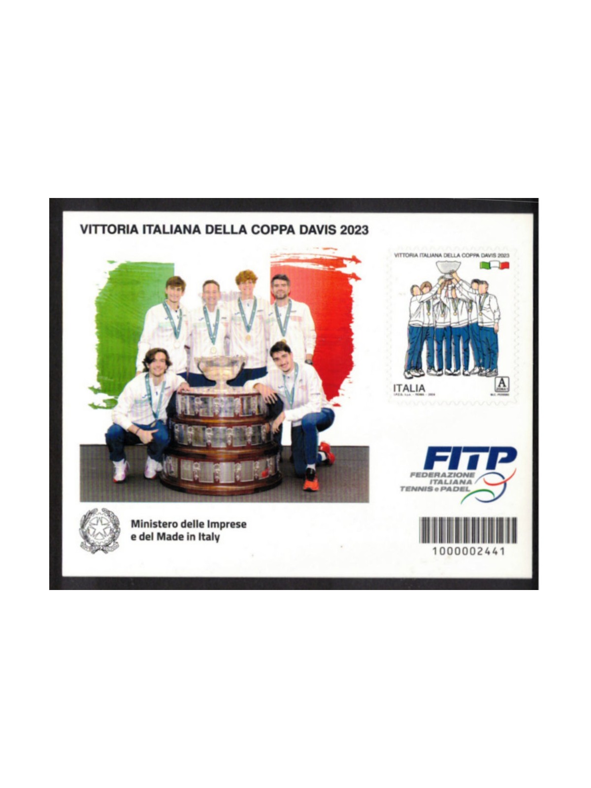 ITALY 2024 Italian victory in the 2023 Davis Cup s/s MNH**