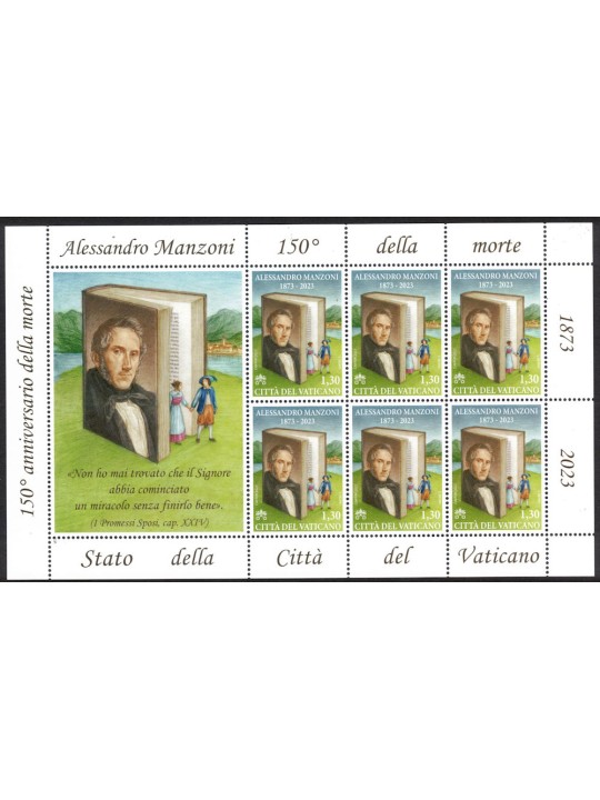 VATICANO 2023 Alessandro Manzoni MF MNH**