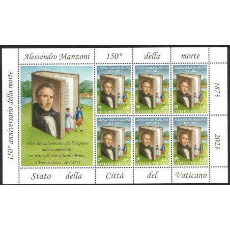VATICAN 2023 Alessandro Manzoni m/s MNH**