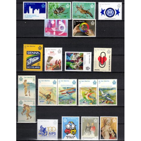 SAN MARINO 2024 Complete Year 20v + 6 s/s MNH**