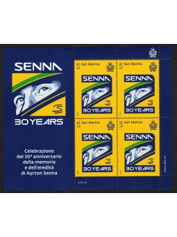 SAN MARINO 2024 Ayrton Senna m/s MNH**