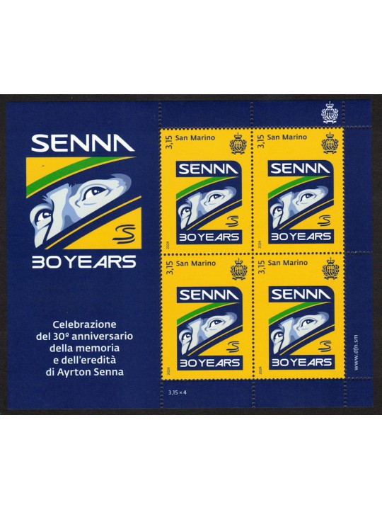 SAN MARINO 2024 Ayrton Senna MF MNH**