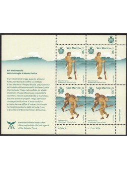 SAN MARINO 2024 Battle of Monte Pulito m/s MNH**