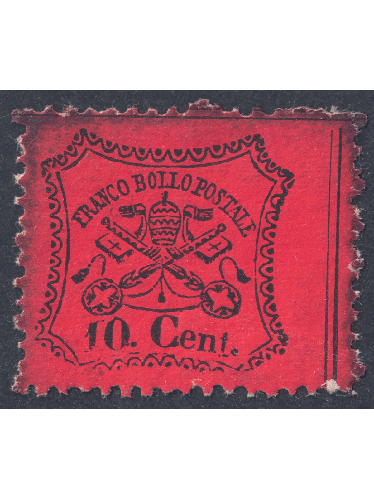 PAUL STATE 1868 Third issue (10c vermilion orange) MNH**
