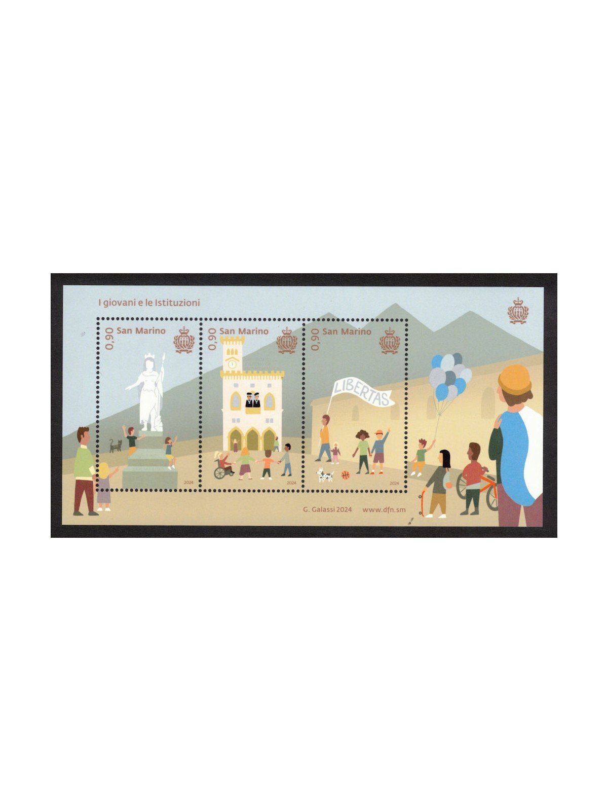 SAN MARINO 2024 Young People and Institutions s/s MNH**