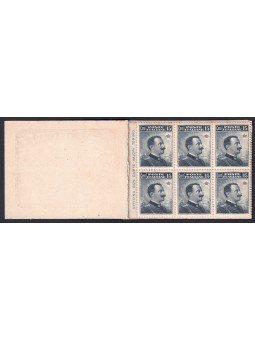 ITALIA REGNO 1911 Michetti 15c grigio nero Libretto MNH**