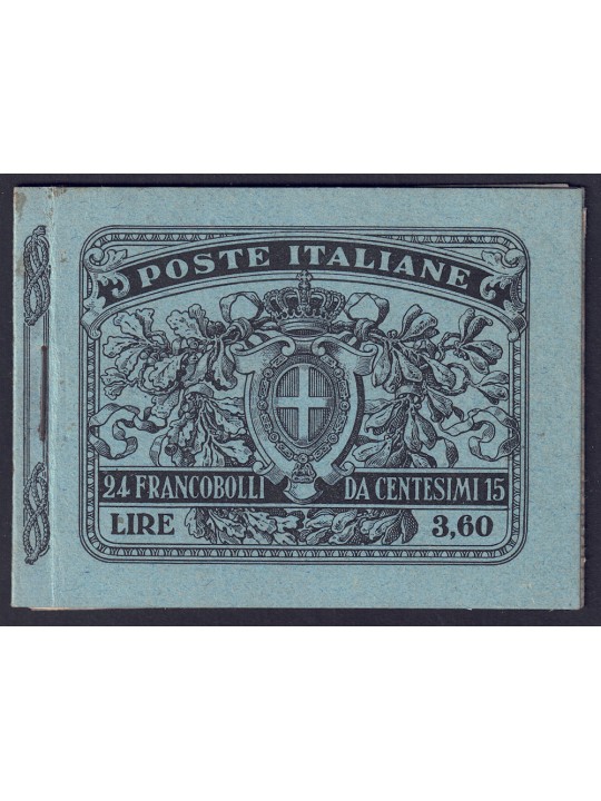 ITALIA REGNO 1911 Michetti 15c grigio nero Libretto MNH**