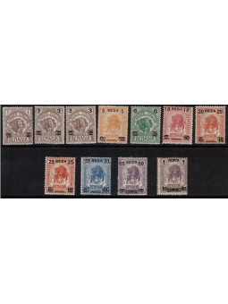 SOMALIA ITALIANA 1923 Serie ordinaria in besa 11v MH*