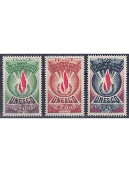 FRANCIA 1975 Servizio (Diritti dell'Uomo) 3v MNH**