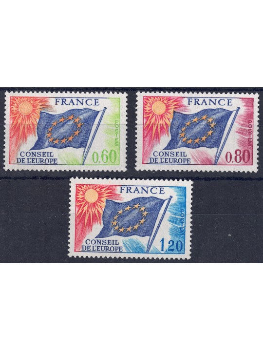FRANCIA 1975 Servizio (Consiglio d'Europa) 3v MNH**