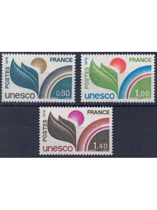 FRANCIA 1976 Francobolli di Servizio (UNESCO) 3v MNH**