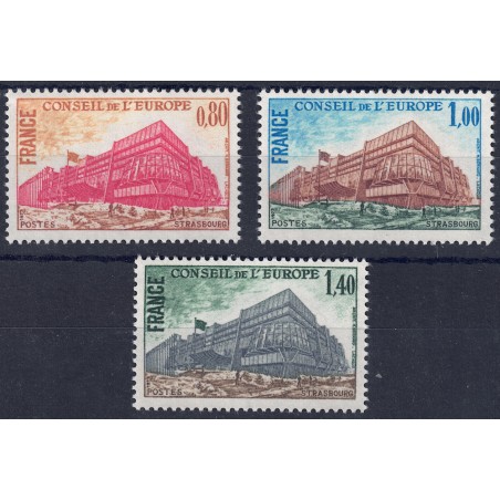 FRANCIA 1977 Servizio (Consiglio d'Europa) 3v MNH**