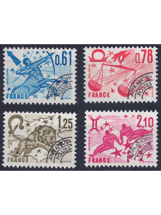 FRANCE 1978 Pre-Cancelled (Signs of the Zodiac 3rd Series) 4v MNH**