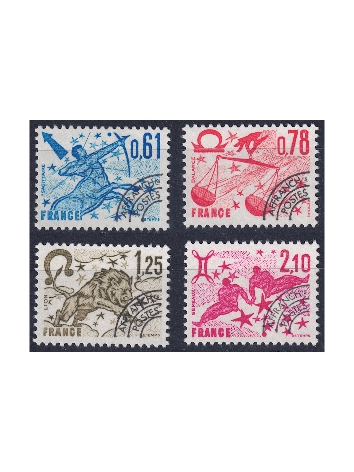 FRANCIA 1978 Preannullati (Segni dello Zodiaco 3ª Serie) 4v MNH**