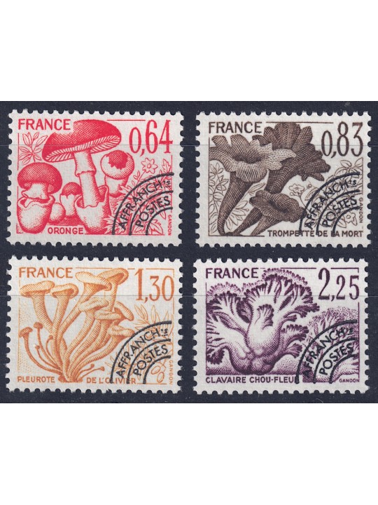 FRANCE 1979 Pre-cancelled (Mushrooms) 4v MNH**