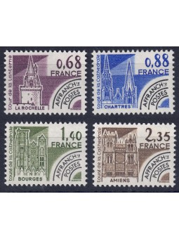 FRANCE 1979 Pre-Cancelled (Historical Monuments 1st Series) 4v MNH**